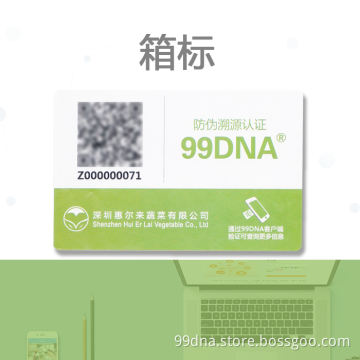 Anti-counterfeit Carton Label with Unique QR Code